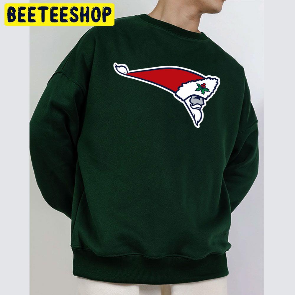 New England Patriots Logo Flying Santa Logo Trending Unisex Sweatshirt