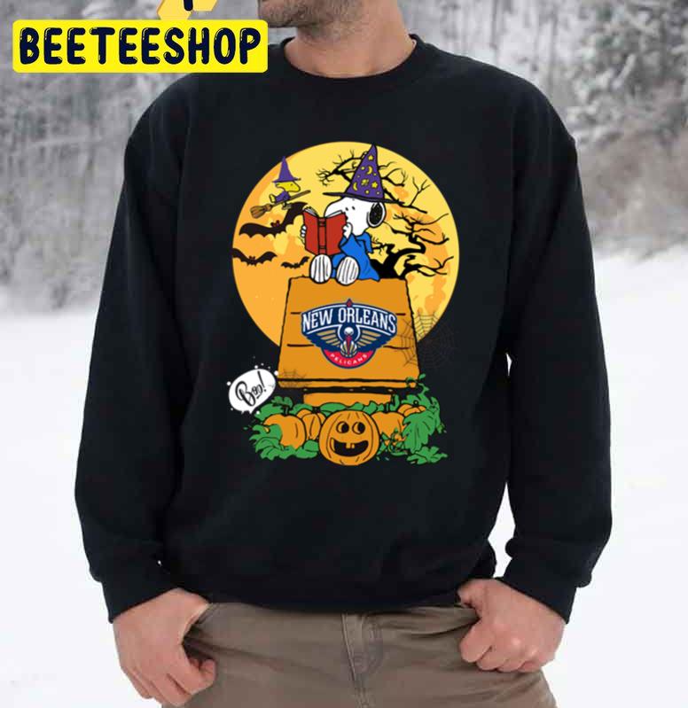 New Orleans Pelicans Snoopy Halloween Funny Unisex Sweatshirt