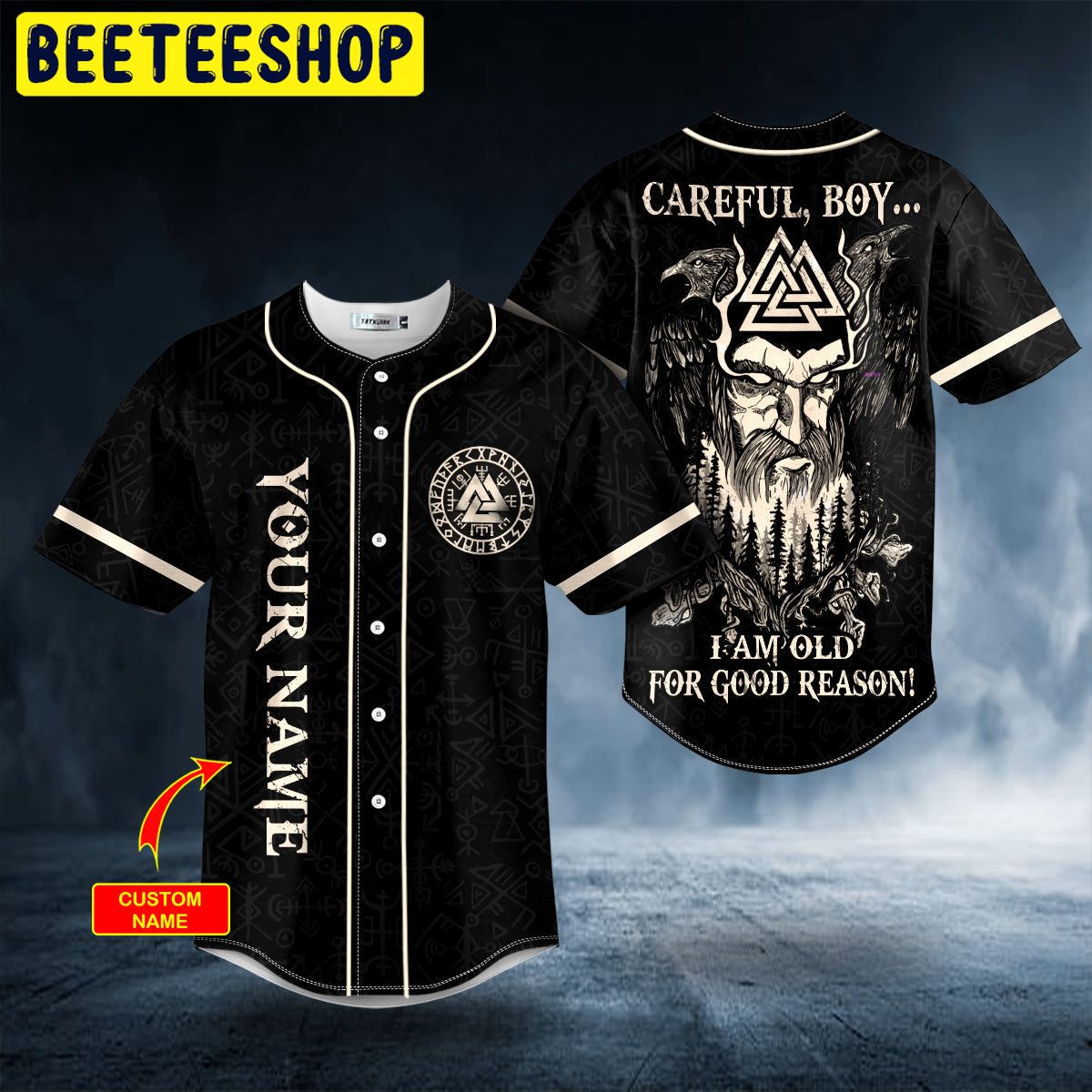 Old For Good Reason Viking Custom Trending Baseball Jersey