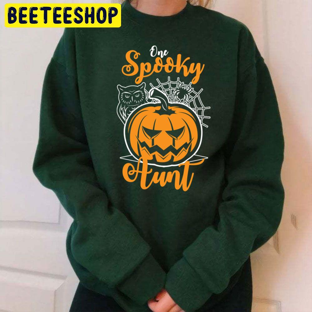 One Spooky Aunt Halloween Party Trending Unisex Sweatshirt