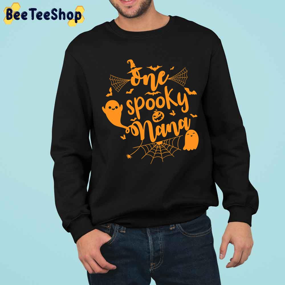 One Spooky Nana Funny Halloween For Grandmother Trending Unisex Sweatshirt