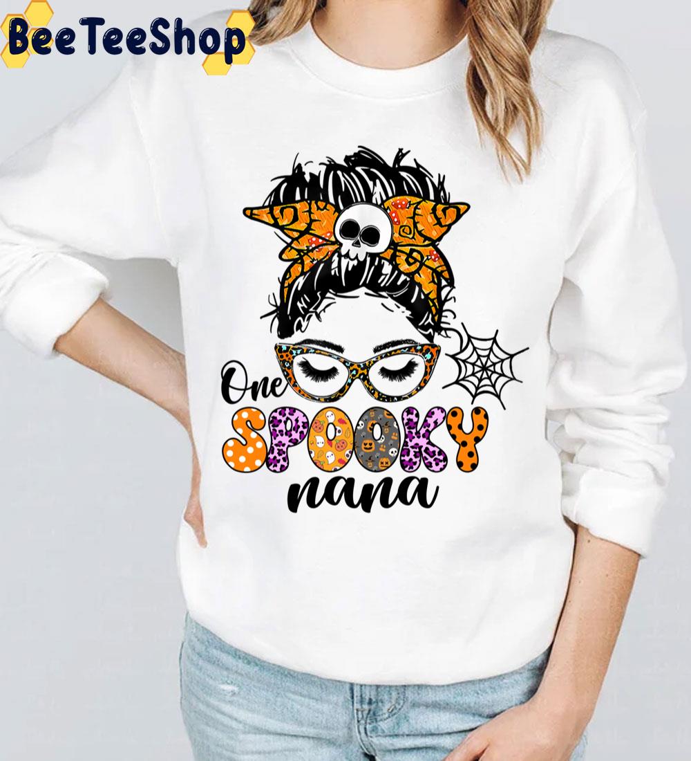 One Spooky Nana Mom Life Halloween Trending Unisex Sweatshirt