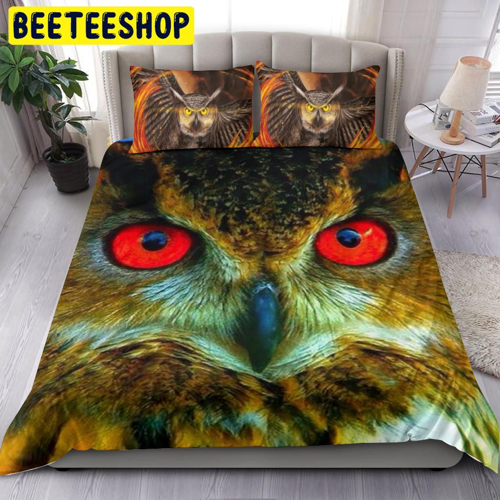 Owl Face Bedding Set