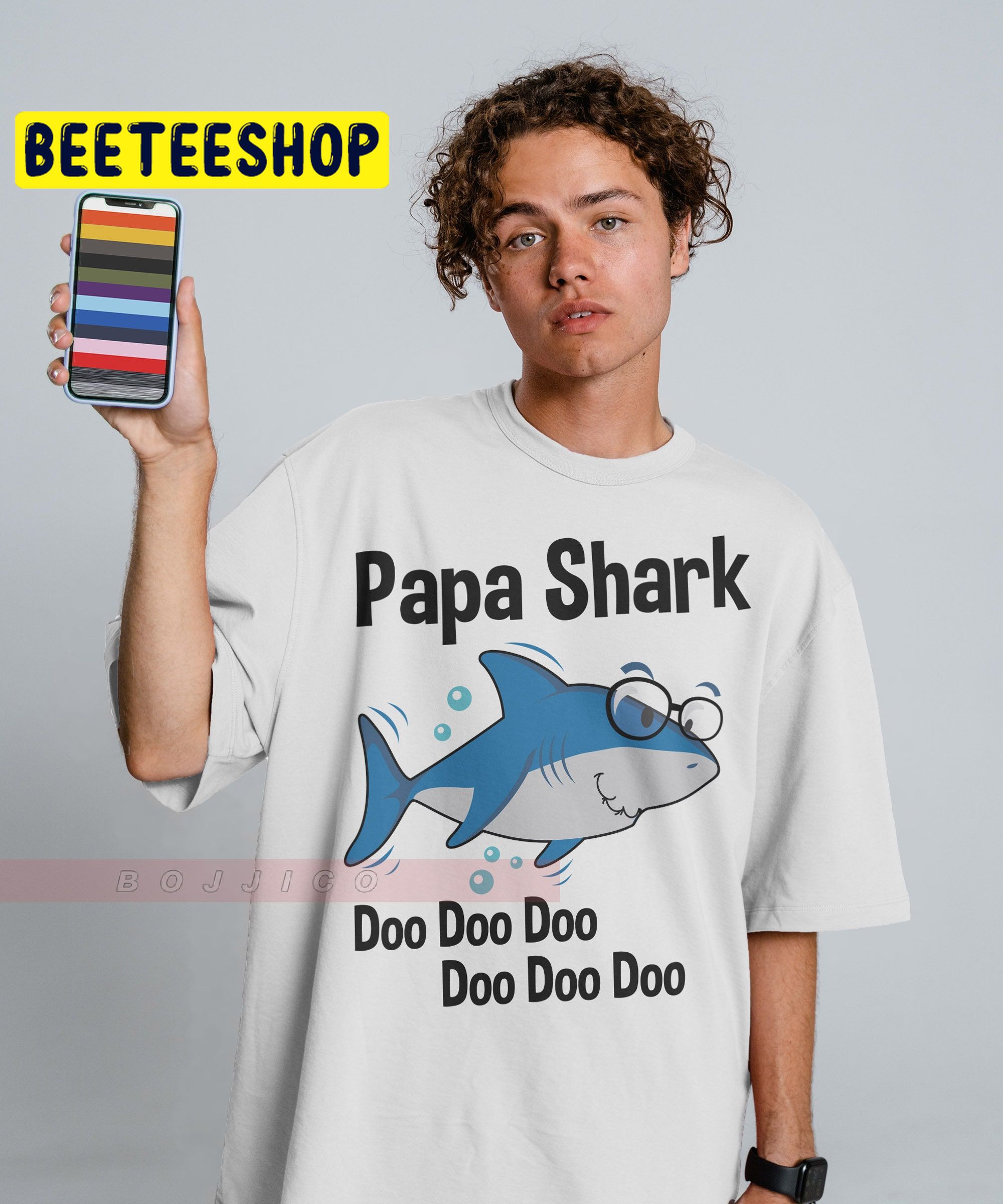 Papa Shark Unisex Tees Family Trending Unisex T-Shirt