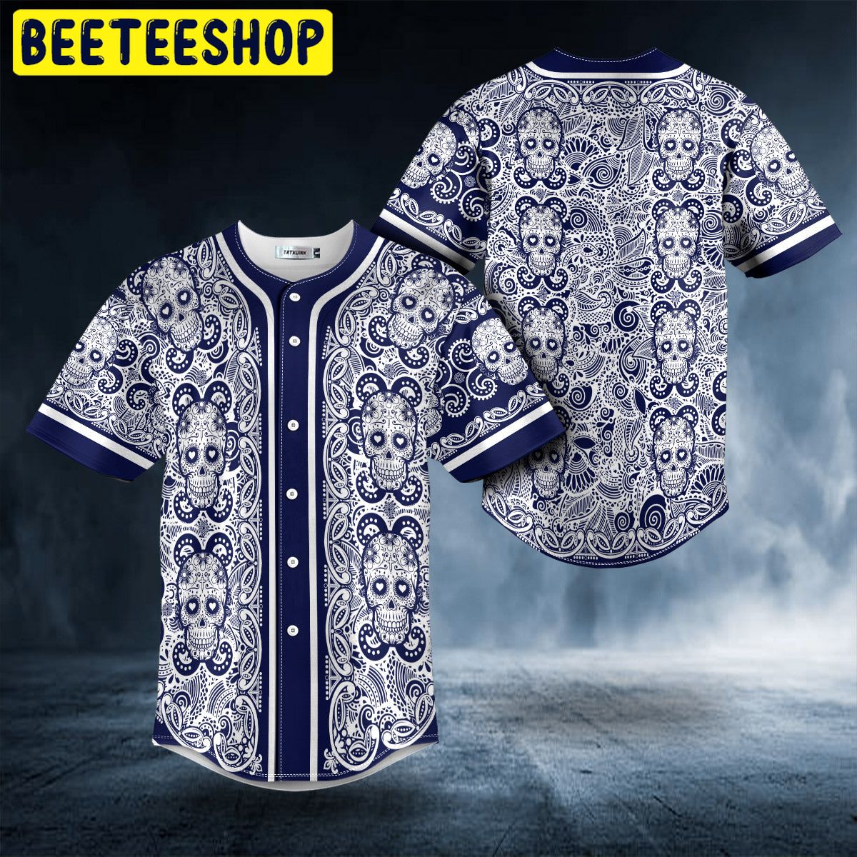 Pattern Of Sugar Skull Trending Baseball Jersey