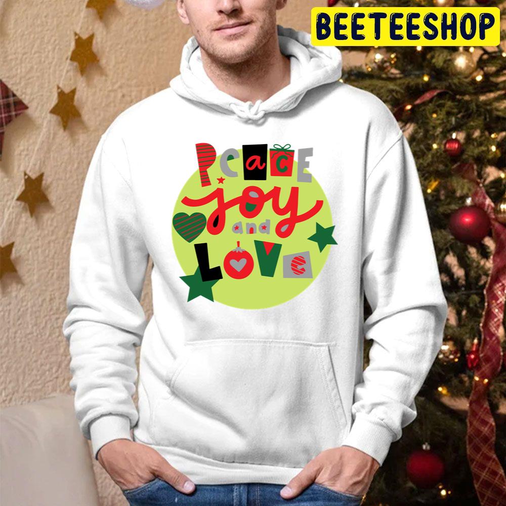 Peace Joy And Love Merry Christmas Deck The Halls Trending Unisex Hoodie