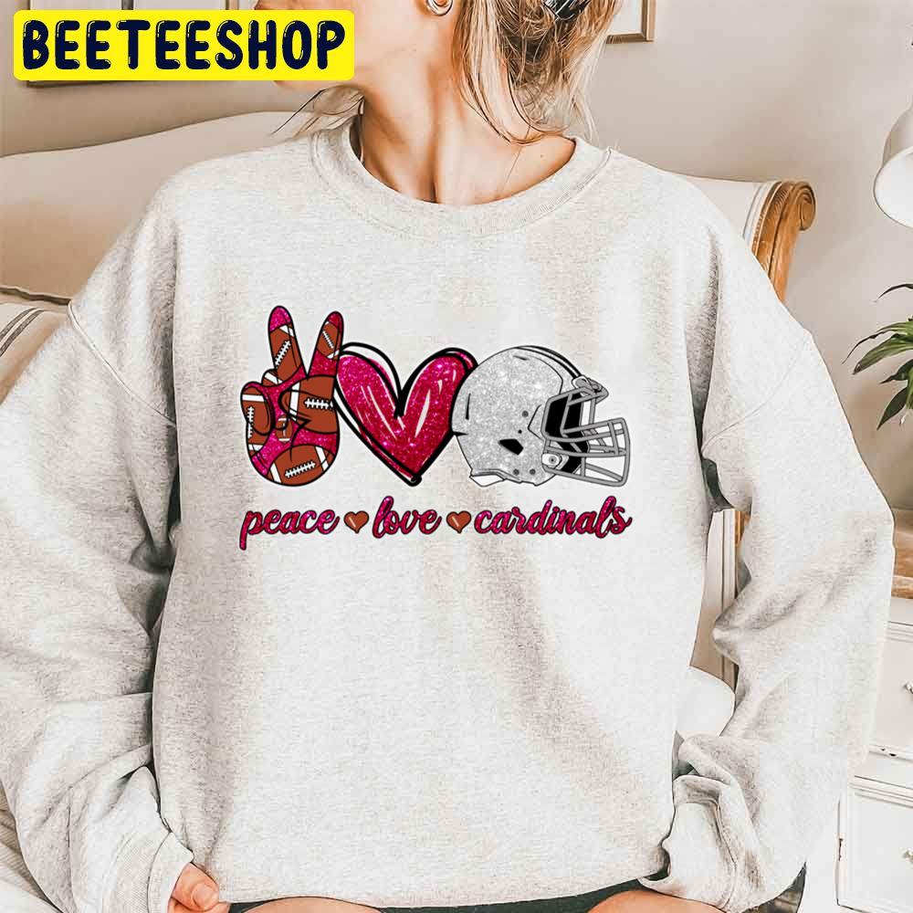 Cute Peace Love Arizona Cardinals Shirt Arizona Football Crewneck  Sweatshirt Gift For Men Women - Family Gift Ideas That Everyone Will Enjoy