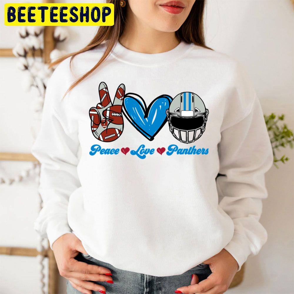 Peace Love Carolina Panthers Football Team Trending Unisex Sweatshirt