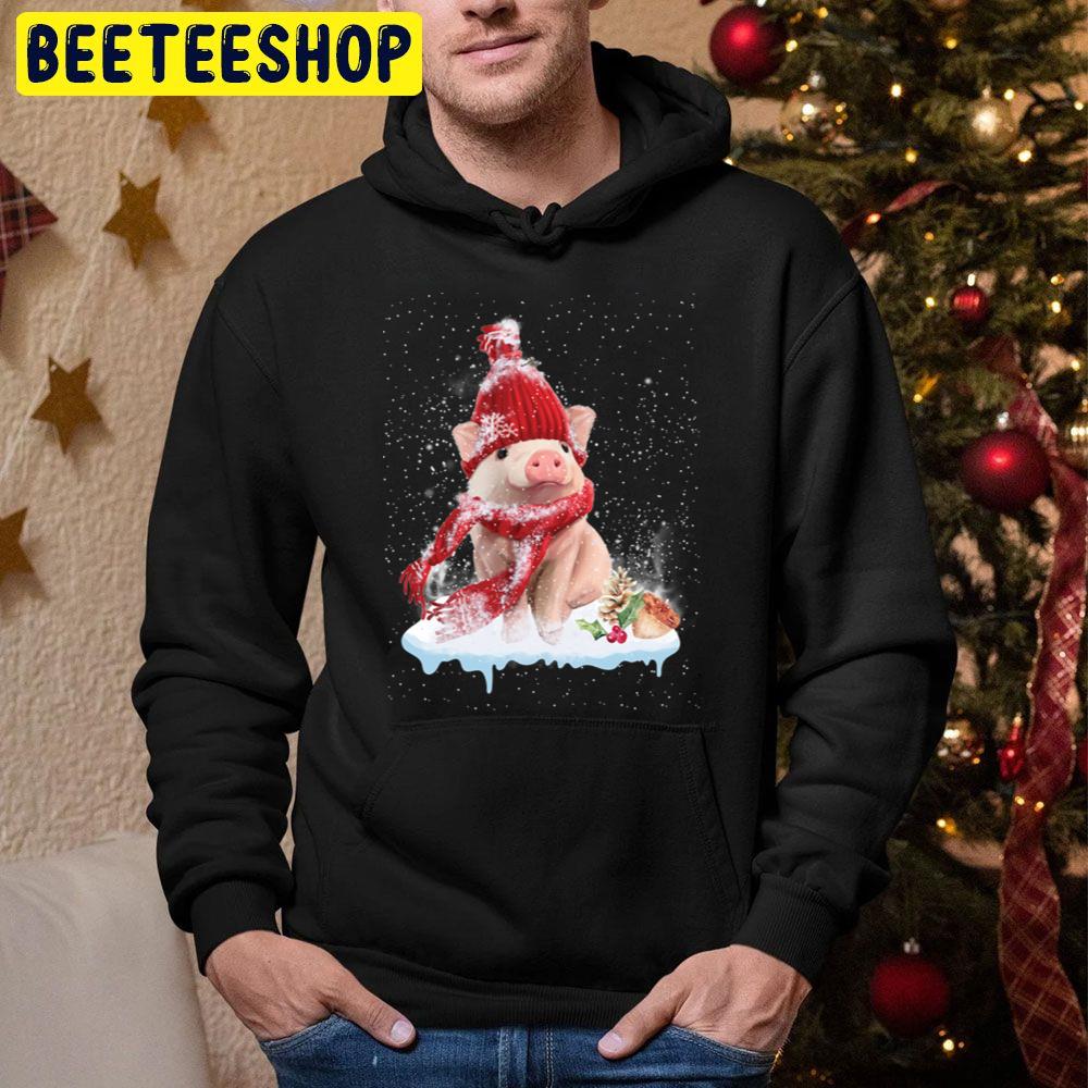 Pig Cute Welcome Merry Christmas Trending Unisex Hoodie