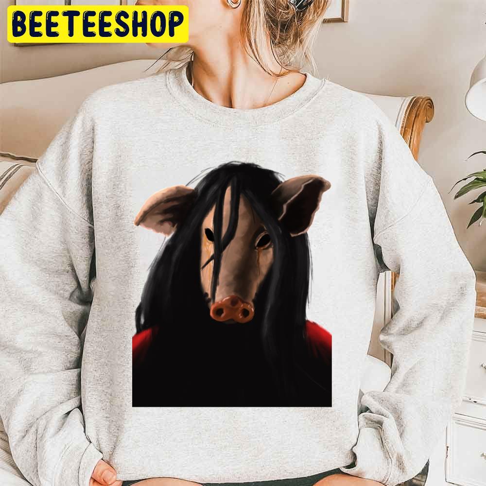 Pig Face Jigsaw Halloween Trending Unisex Sweatshirt