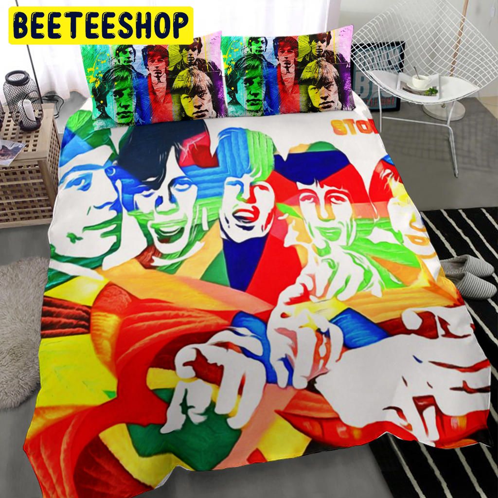 Pop Art Rolling Stone Rock Band Bedding Set - Beeteeshop