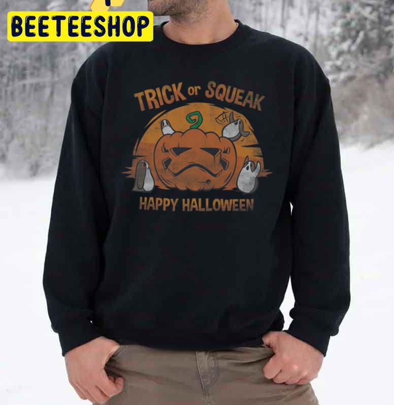 Por Trick Or Squea Cute Halloween Unisex Sweatshirt