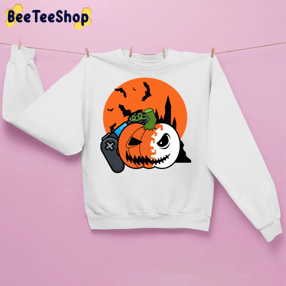 Pumpkin And Game Halloween Trending Unisex Sweatshirt