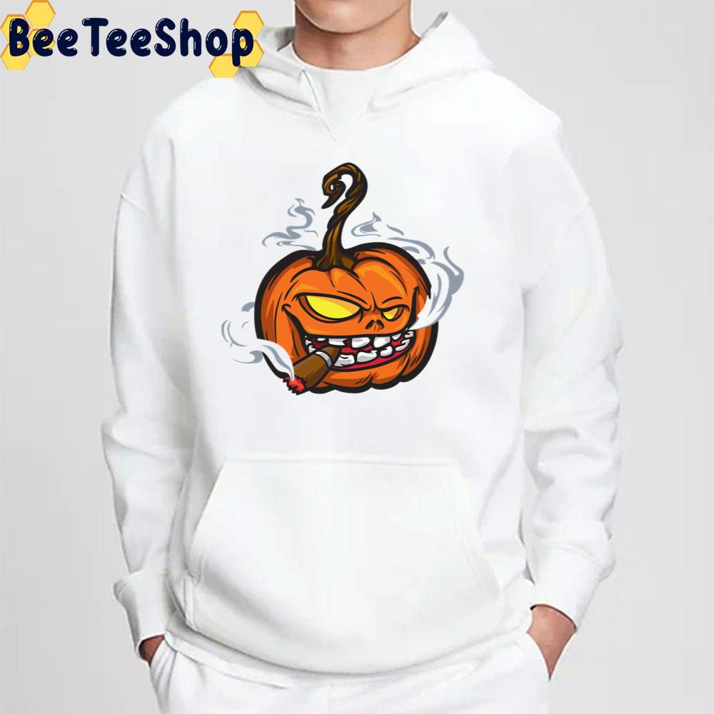 Pumpkin Smoking Halloween Hoodie Trending Unisex Sweatshirt