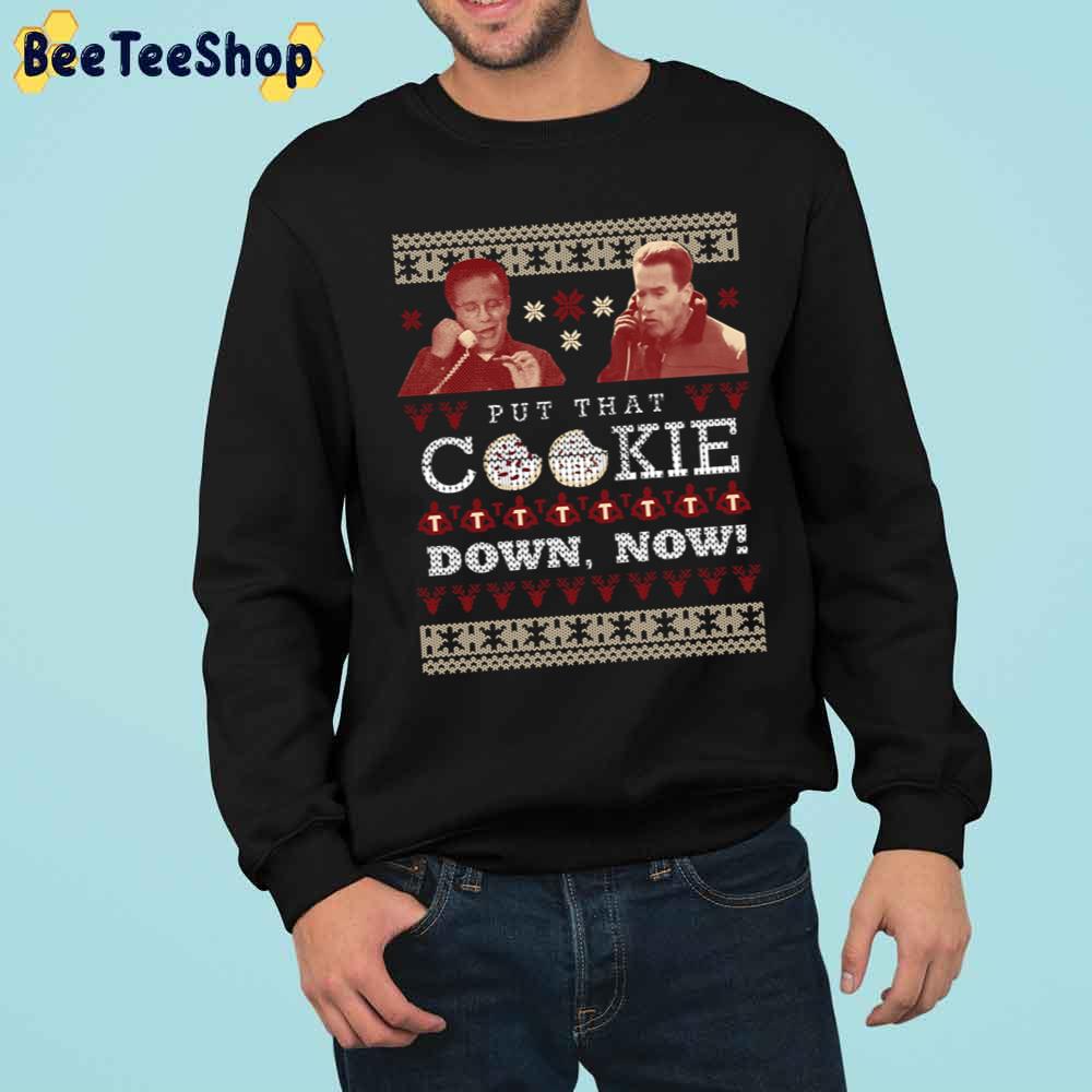 Put That Cookie Down, Now Ugly Pattern Christmas Trending Unisex Sweatshirt