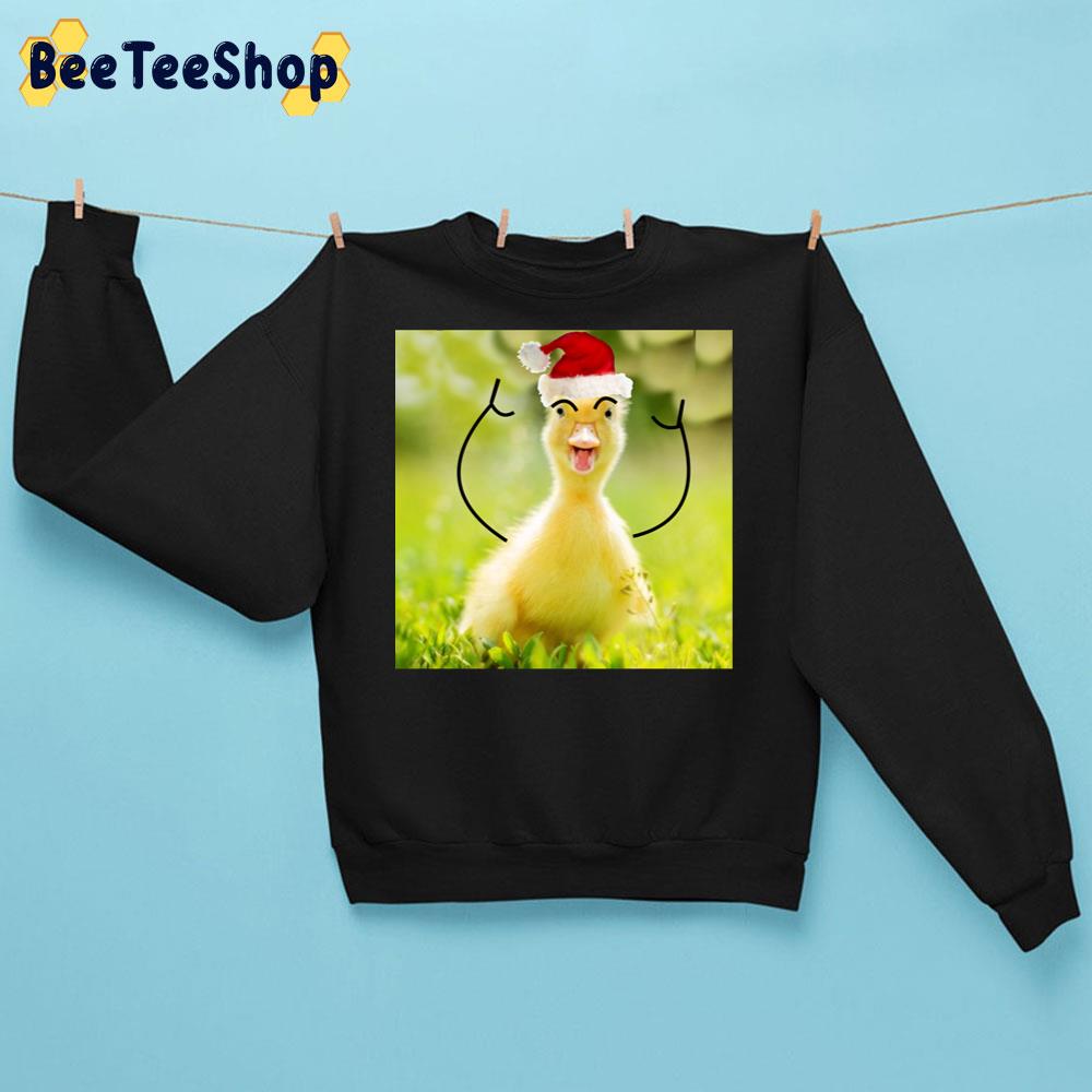 Quirky Christmas Duck Trending Unisex Sweatshirt