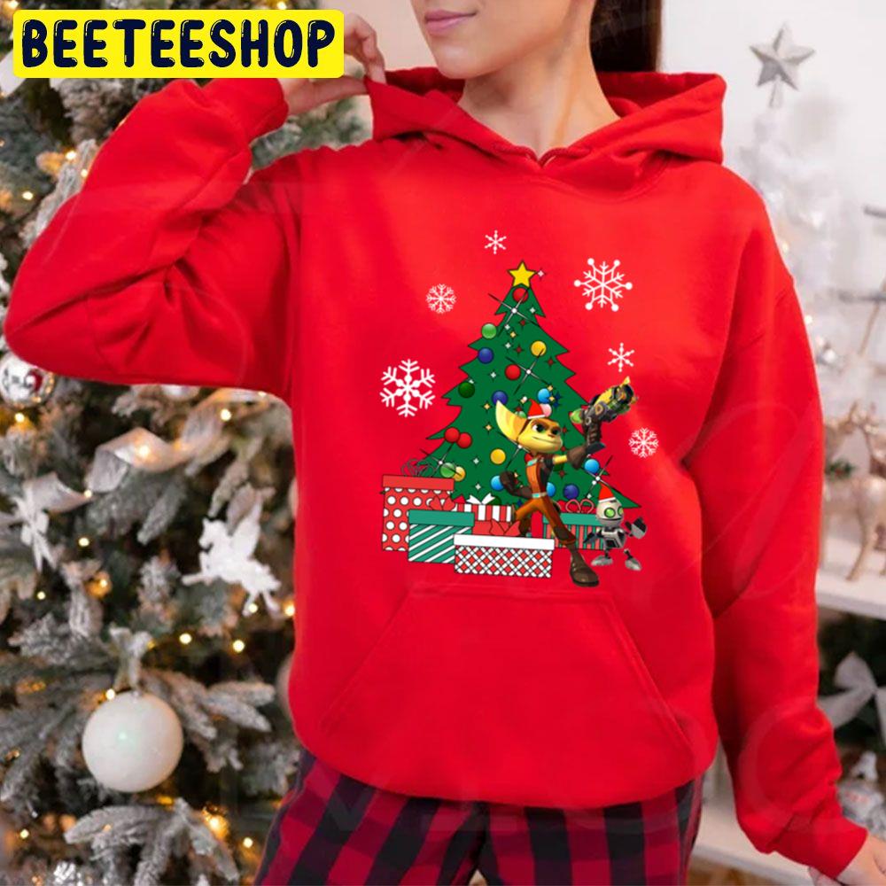 Rachet And Clank Around The Christmas Tree Trending Unisex Hoodie