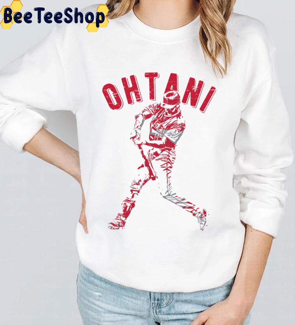 Red Art Shohei Ohtani Los Angeles Angels Baseball Trending Unisex Sweatshirt