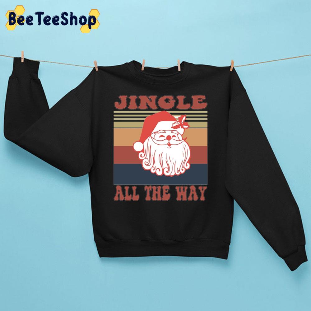 Retro Jingle All The Way Christmas Trending Unisex Sweatshirt