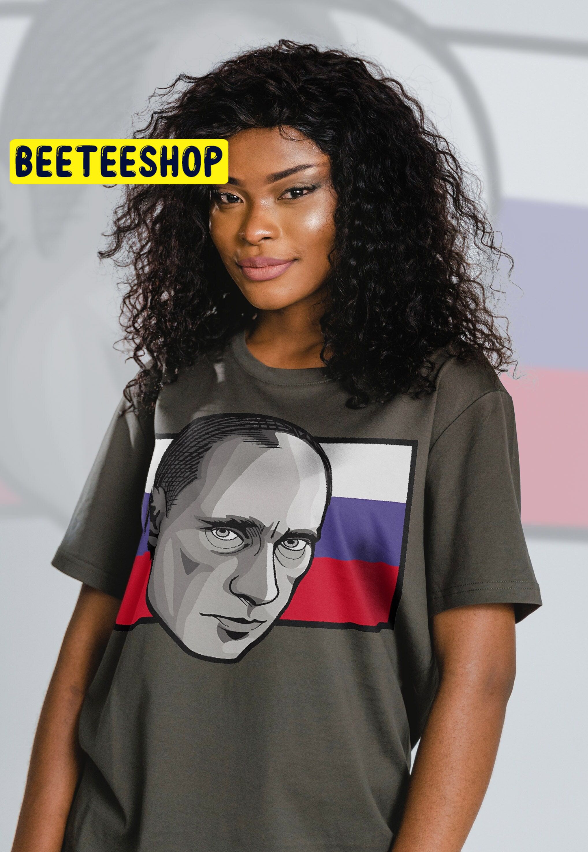 Russian Vladimir Putin Flag Trending Unisex T-Shirt