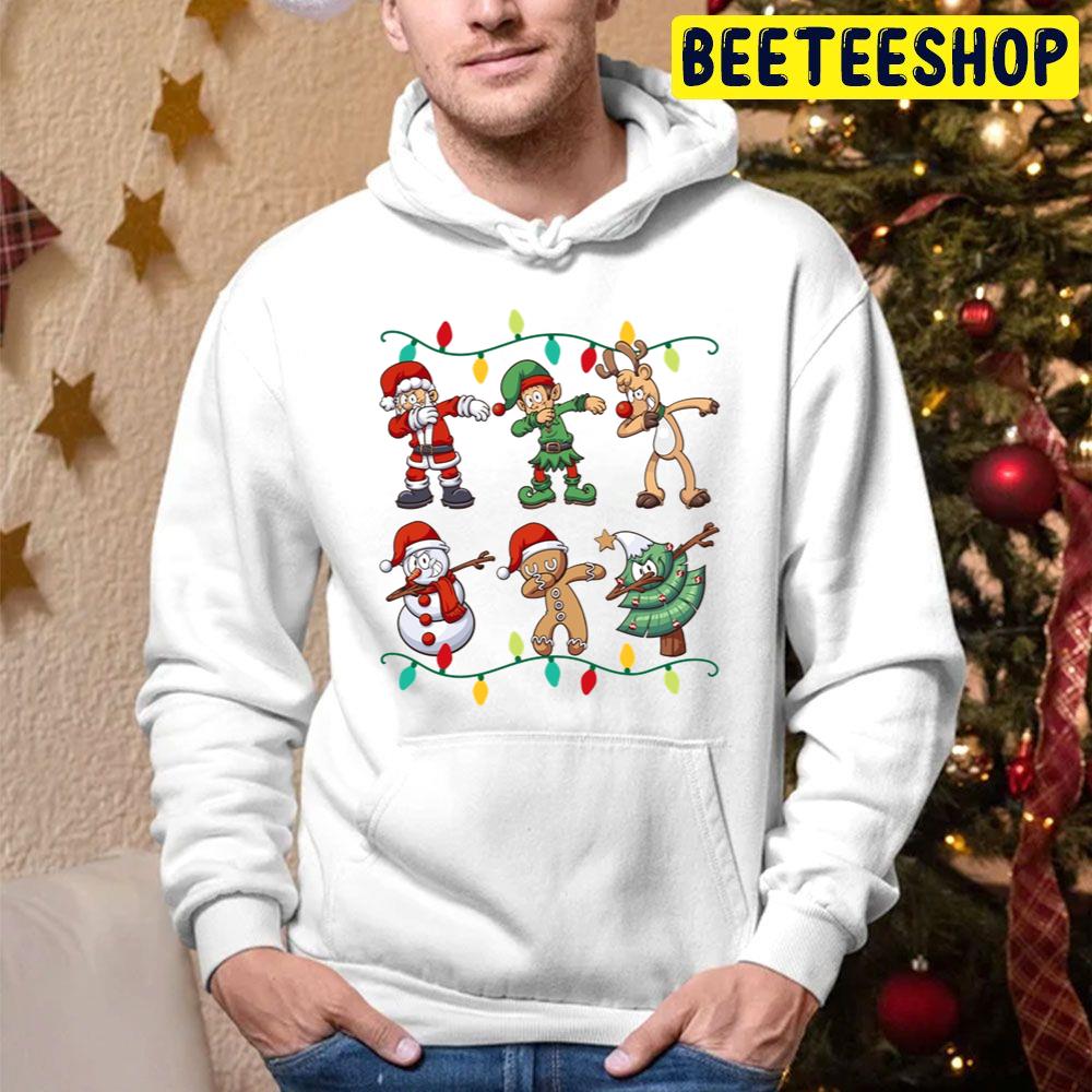 Santa And Friends Dab Christmas Trending Unisex Hoodie