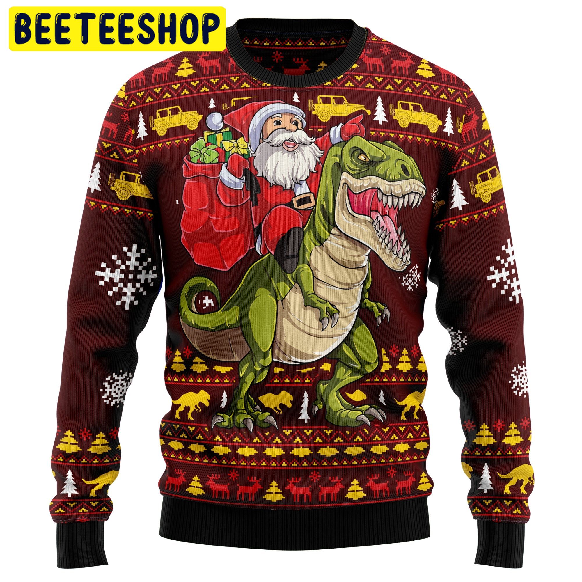 Santassic Park Trending Ugly Christmas Sweatshirt