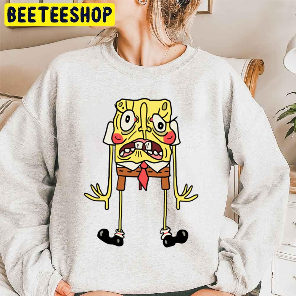 Scared Spongebob Halloween Unisex Sweatshirt