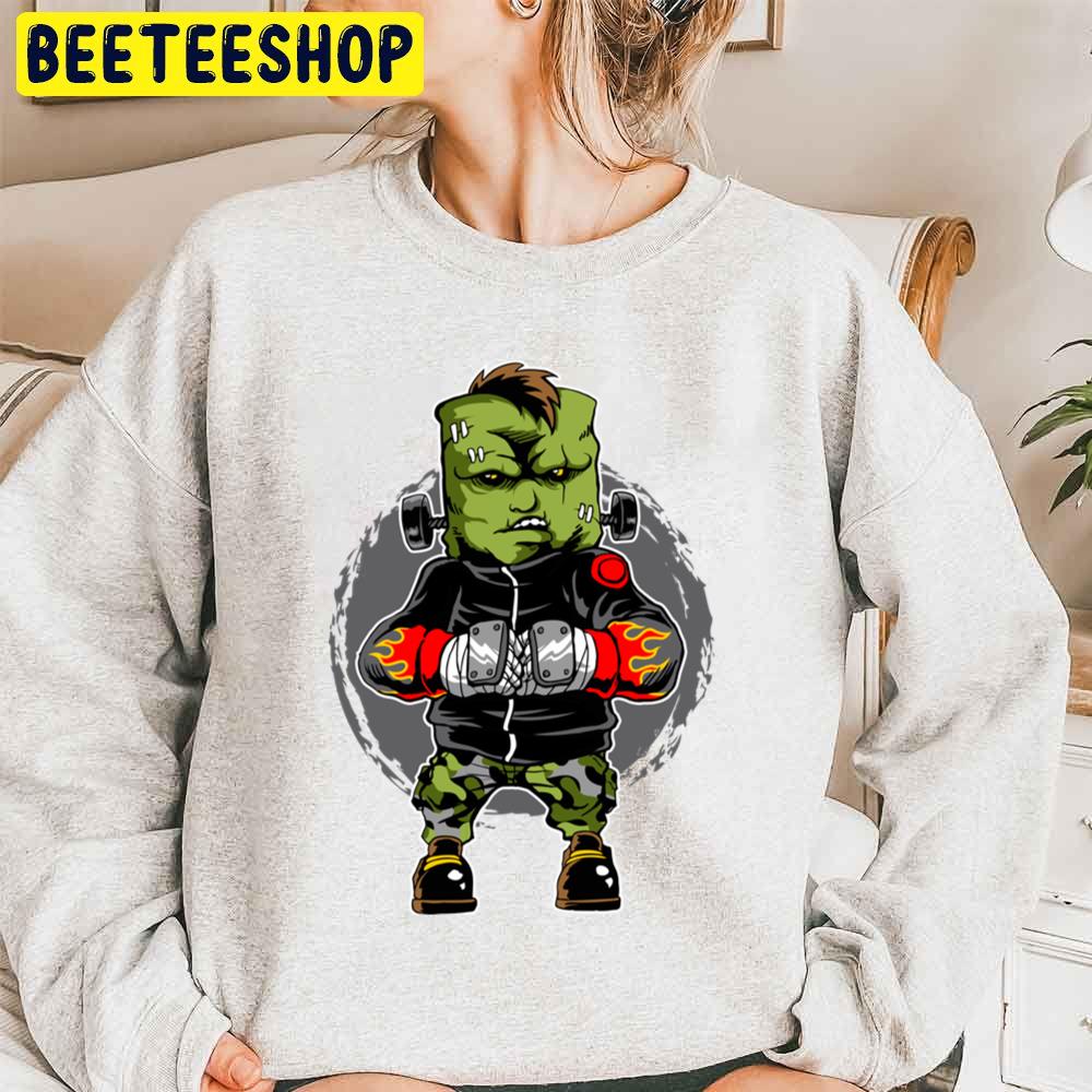 Scary Frankenstein Boxers Halloween Trending Unisex Sweatshirt