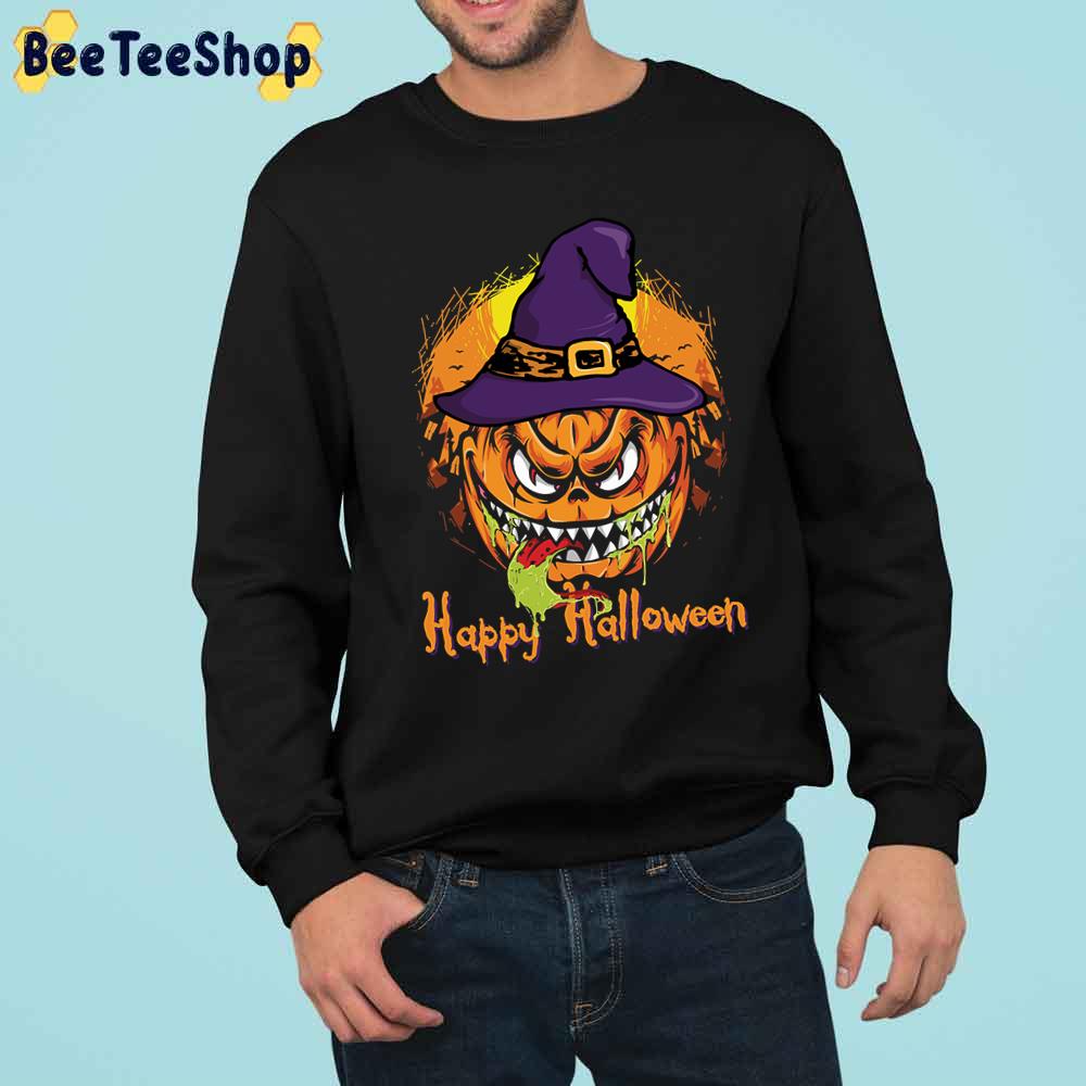 Scary Pumpking Halloween Happy Halloween Trending Unisex Sweatshirt