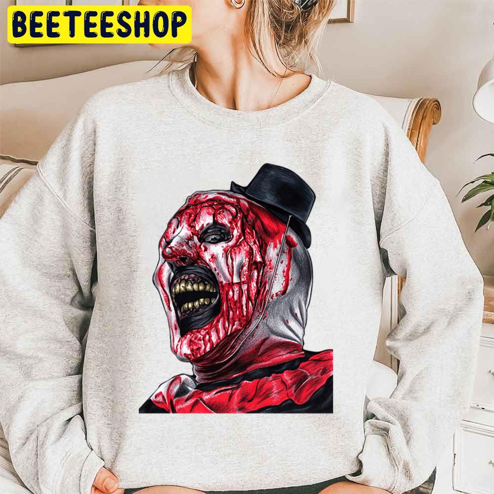 Scary Terrifier Movies Blood Halloween Trending Unisex Sweatshirt