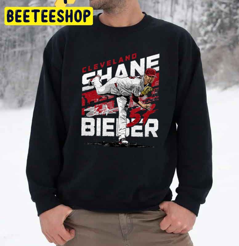 Shane Bieber City Name Cleveland Indians Baseball Trending Unisex Sweatshirt