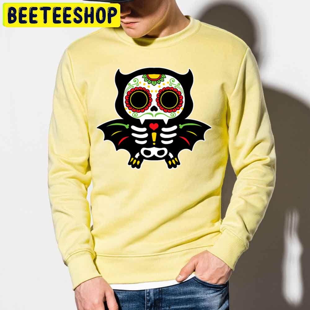 Skeleton Bat Halloween Trending Unisex Sweatshirt