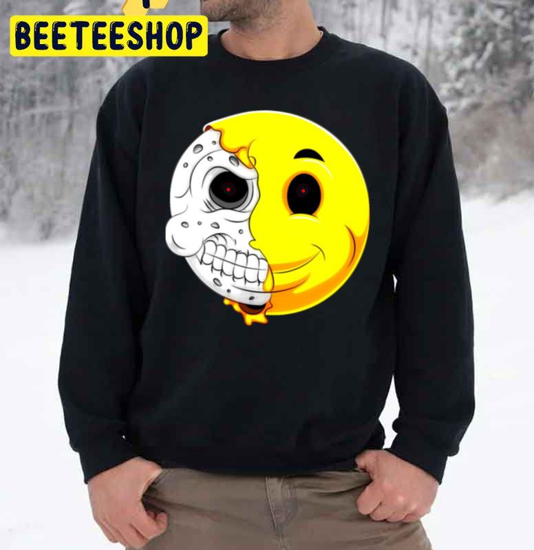 Skeleton Happy Face Halloween Trending Unisex Sweatshirt