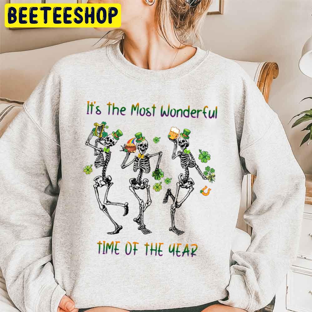 Skeleton Party It’s The Most Wonderful Time Of The Year Halloween Trending Unisex Sweatshirt