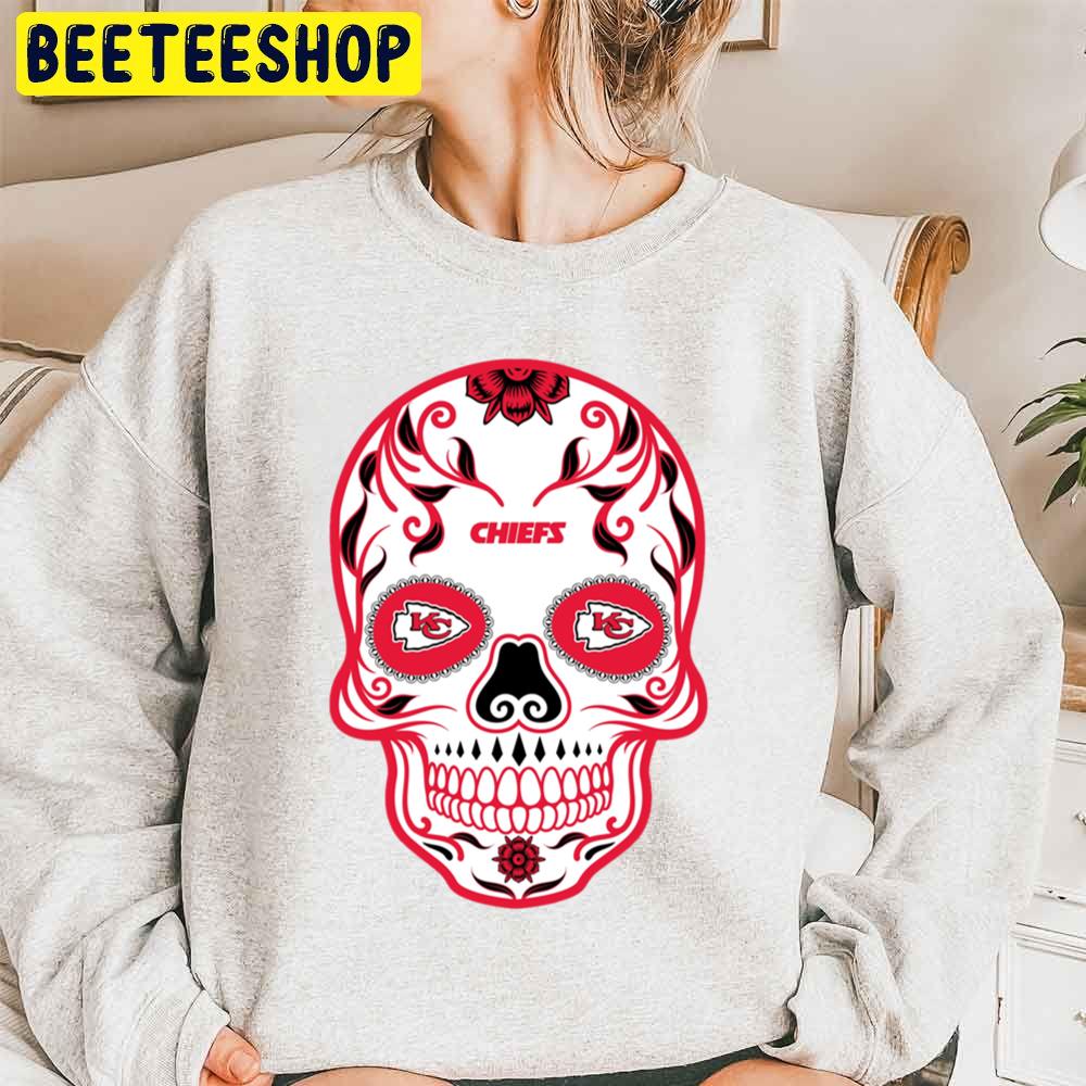 Skull Art Kansas City Chiefs Football Trending Unisex Sweatshirt