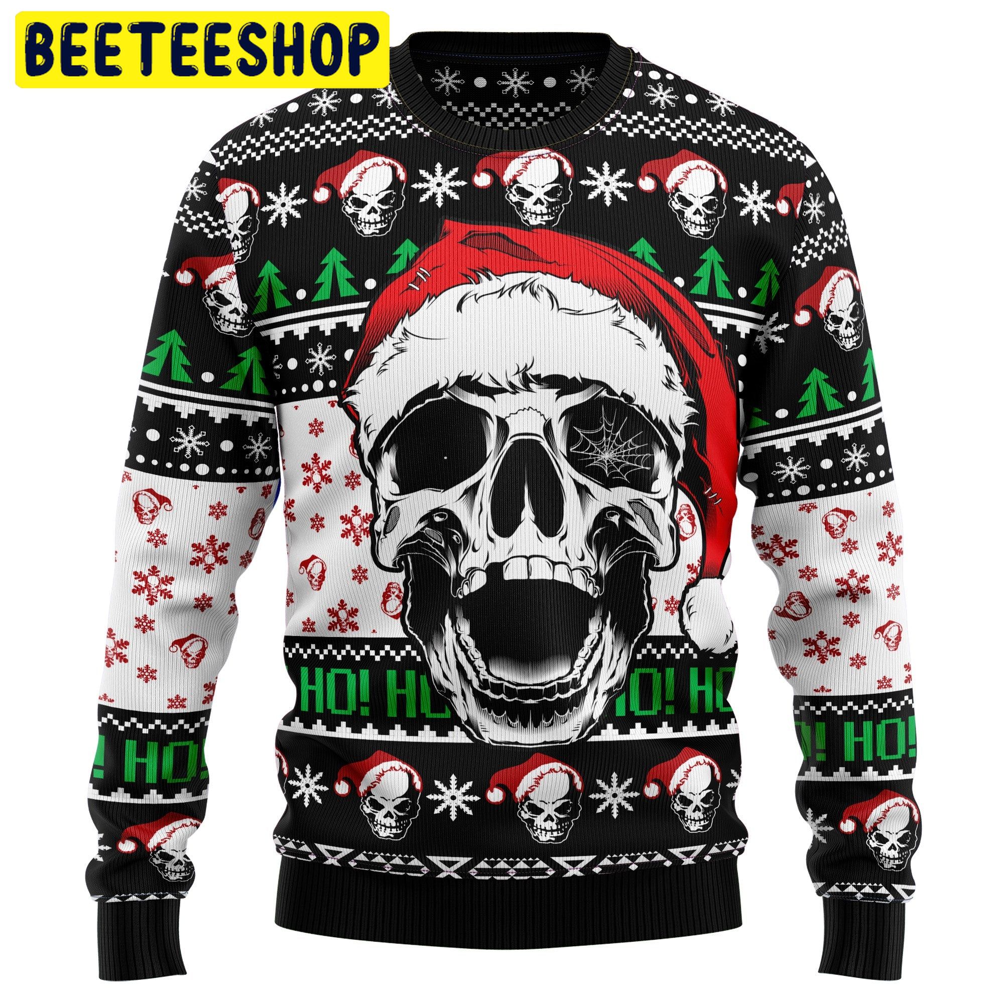 Skull Xmas Trending Ugly Christmas Sweatshirt