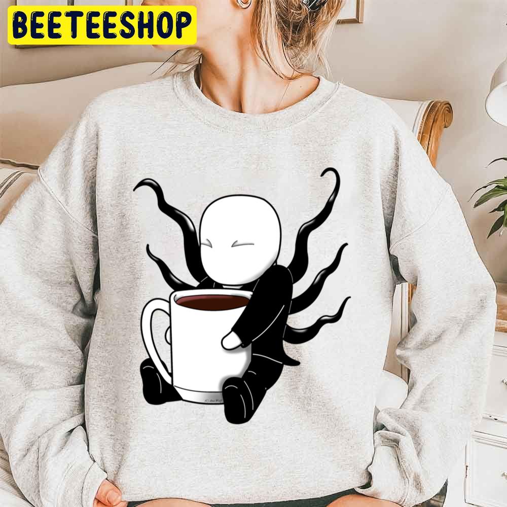 Slendy Loves Coffee Halloween Trending Unisex Sweatshirt