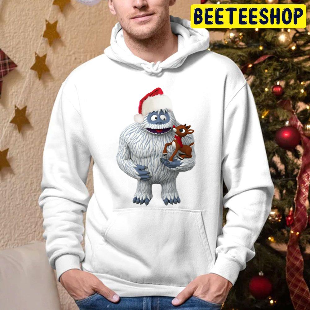 Snowman And Rudolph Christmas Trending Unisex Hoodie