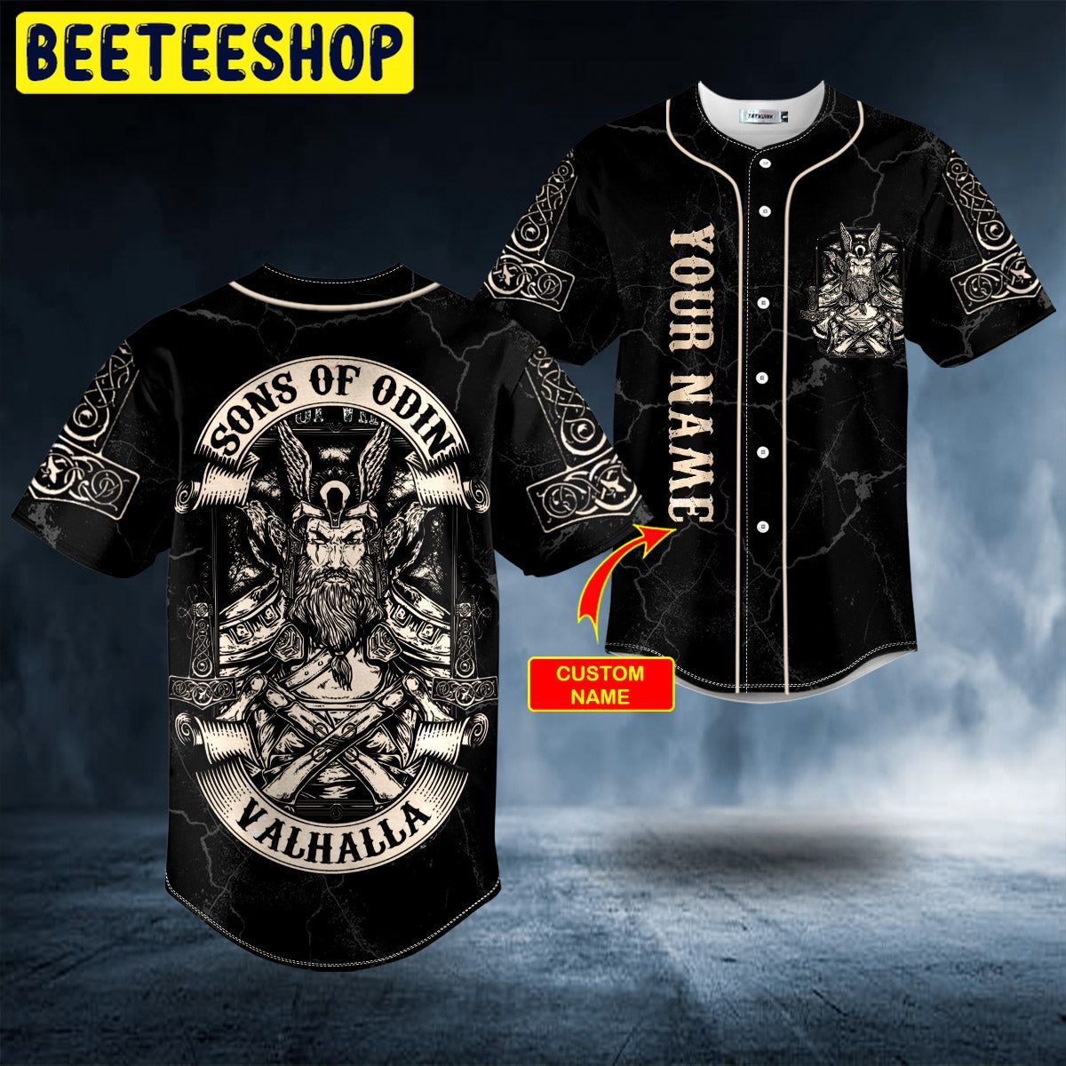 Son Of Odin Till Valhalla Viking Custom Trending Baseball Jersey