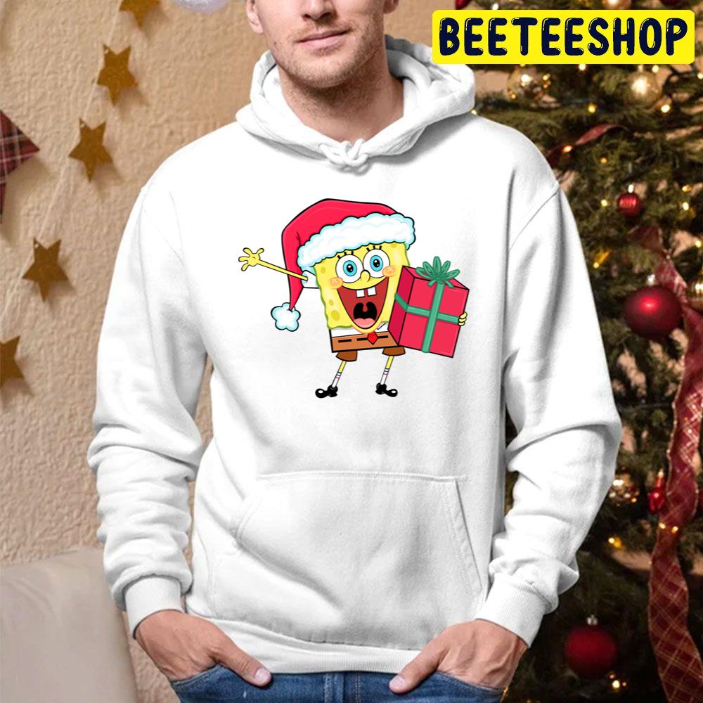 Spongebob Hug Gift Christmas Trending Unisex Hoodie