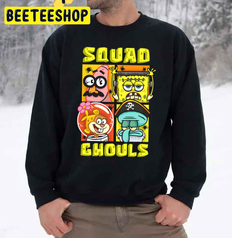 Squad Ghouls Mademark X Spongebob Squarepantshalloween Unisex Sweatshirt