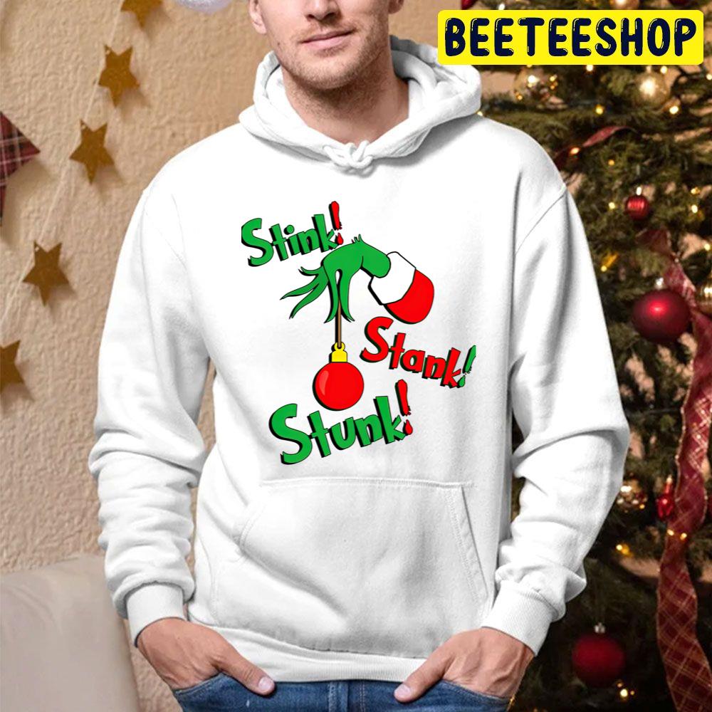 Stink Stank Stunk Grinch Hand Christmas Trending Unisex Hoodie