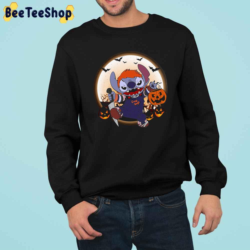 Stitch Chucky Killer Halloween Night Trending Unisex Sweatshirt