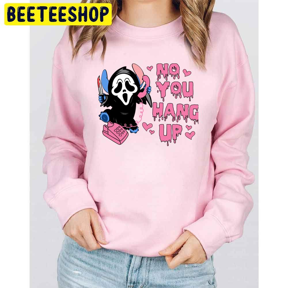 Stitch Cosplay Ghostface No You Hang Up Halloween Trending Unisex Sweatshirt