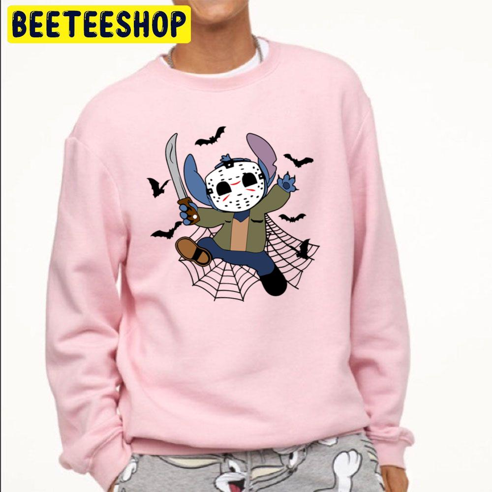 Stitch Cosplay Jason Voorhees Halloween Trending Unisex Sweatshirt