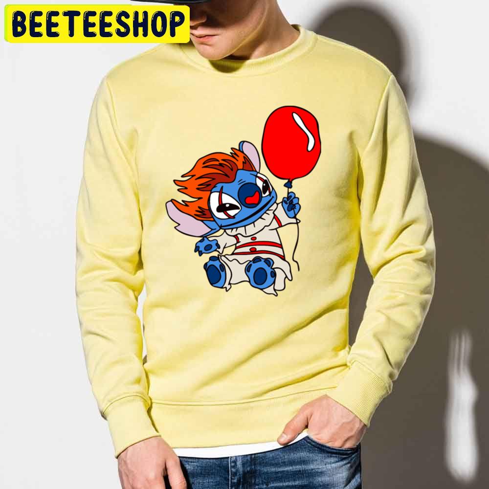 Stitch Cosplay Pennywise Halloween Trending Unisex Sweatshirt