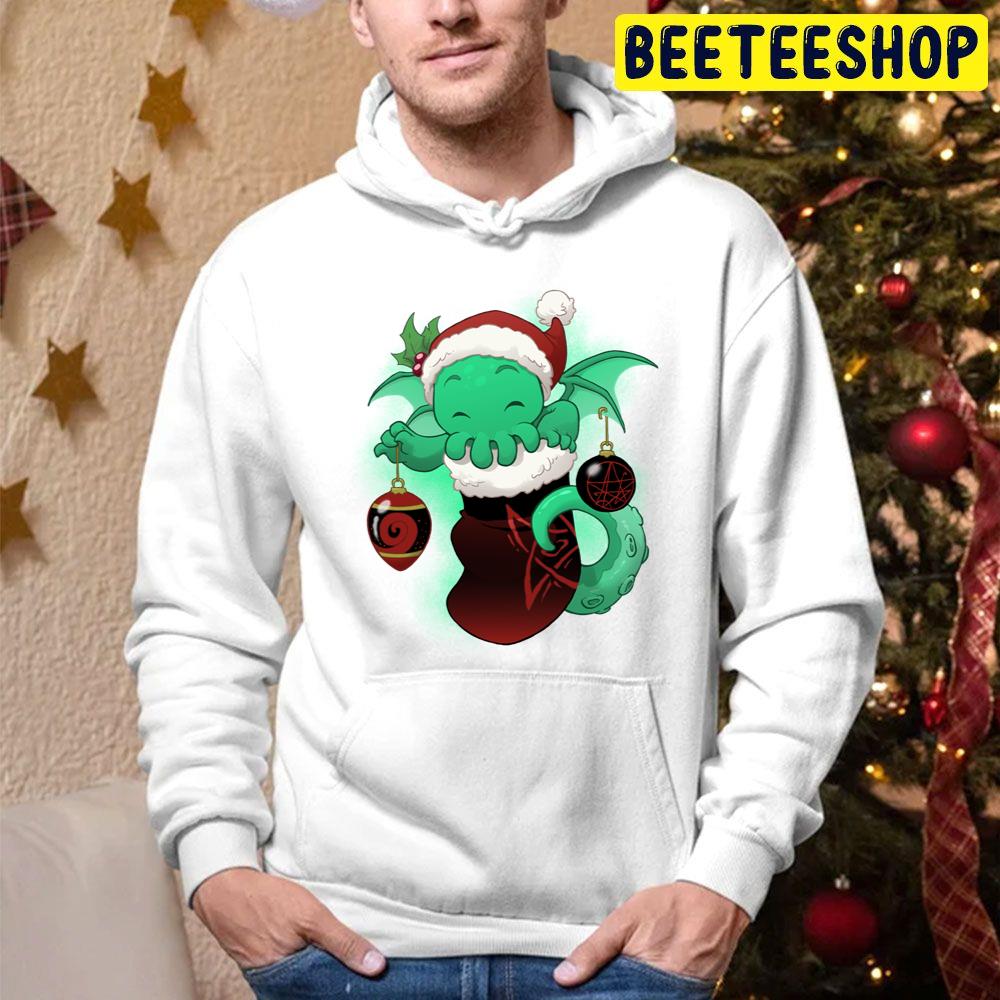 Stocking Stuffers Cthulhu Christmas Trending Unisex Hoodie