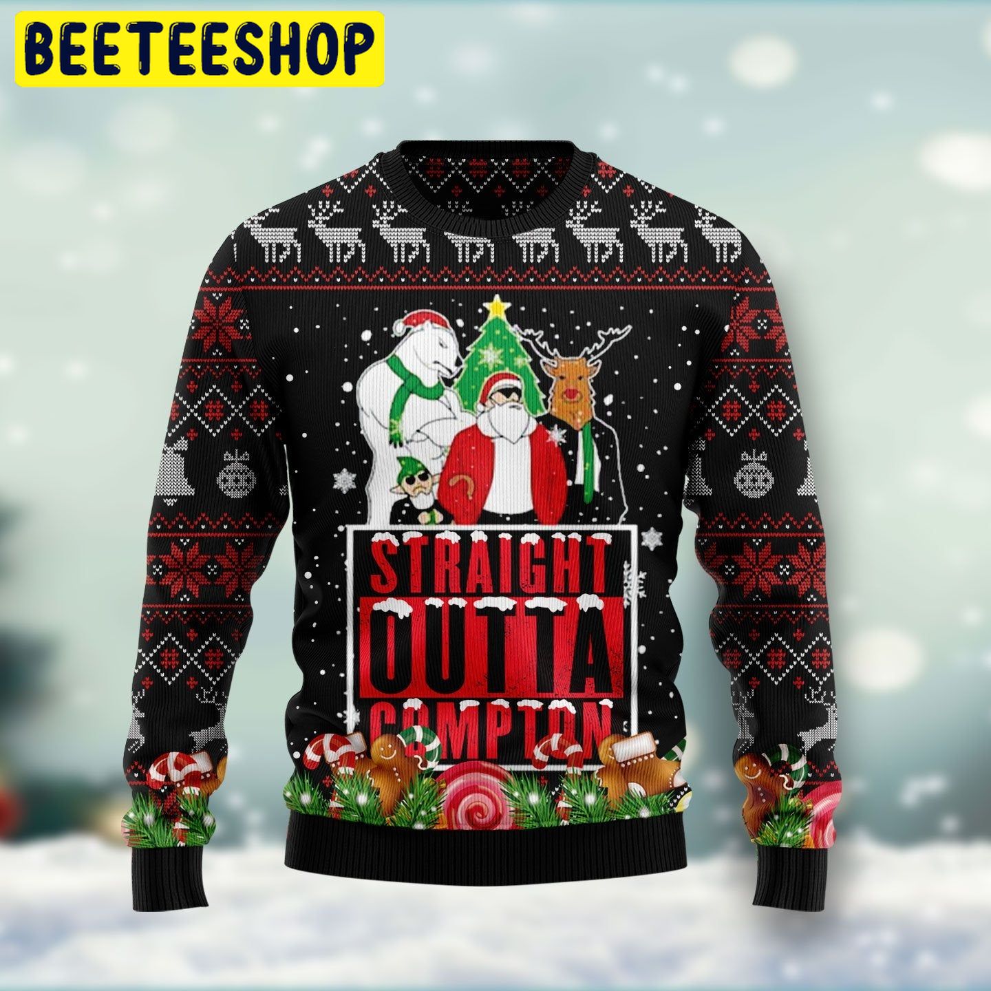 Straight Outta Compton Trending Ugly Christmas Sweatshirt