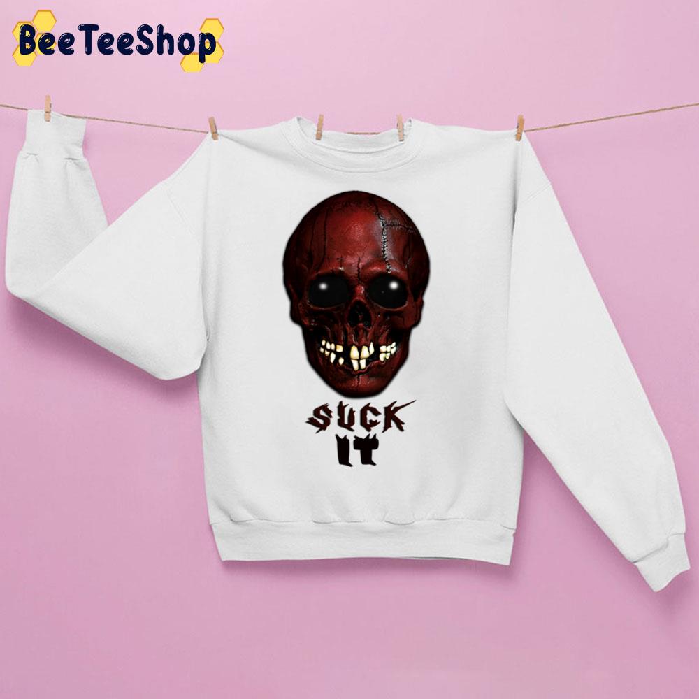 Suck It Red Skull Trending Unisex Sweatshirt