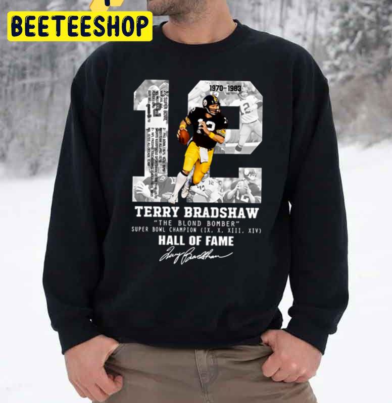 Terry Bradshaw The Blond Bomber Signature Football Player Trending Unisex Sweatshirt